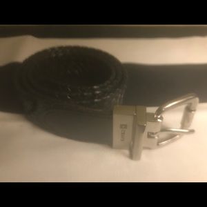 Chaps Black Woven Belt Size Medium (26-28)